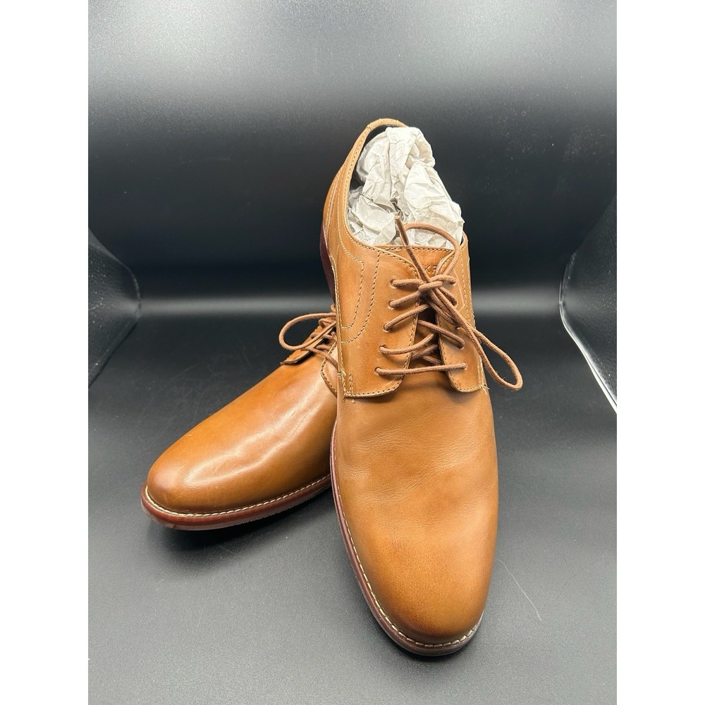 Rockport Men's 11.5 Wide Brown Leather Dress Derby Oxford Shoes Wedding Office